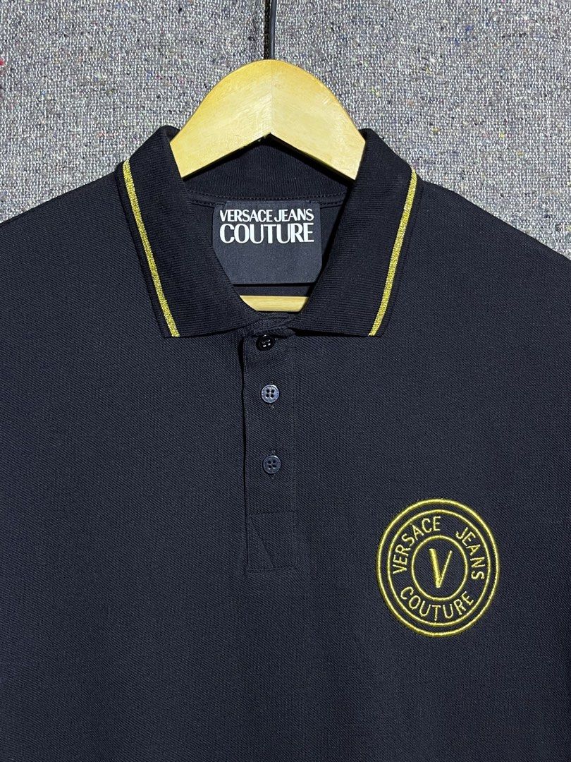 VERSACE COUTURE POLO SHIRT (Category: Tshirts & Polo Shirts ) located in Dumaguete. Submitted by kingepoy (Listing ID 1470638320, Image 3). Description: Medium Width 20 / Length 28 Excellent Condition 9.8/10 Color Rate No issues .
