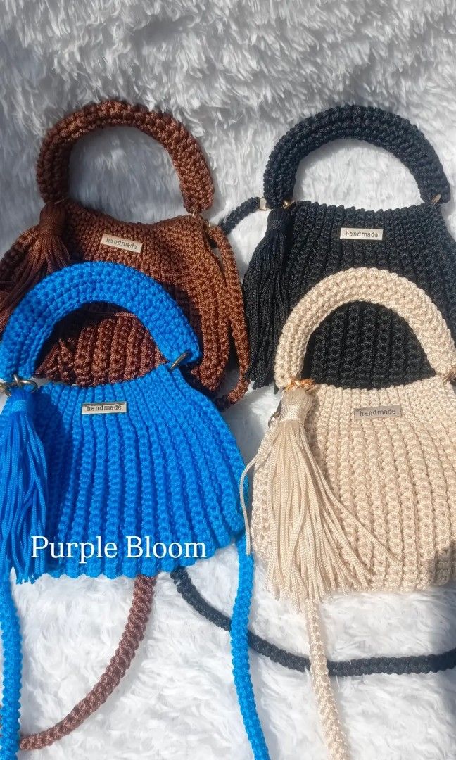 Victoria Bag (BEIGE) (Category: Shoulder Bags) located in Antipolo. Submitted by purple_bloom (Listing ID 1470666825, Image 3). Description: Hi po! Baka po maging interested kayo sa aming Victoria Bag! 👜✨ ‎Perfect po for personal use, gifts, or reselling. ‎VICTORIA BAG DETAILS: ‎Size: 7x9 inches with Tassel ‎100cm Romanian Cord Strap ‎Magnetic Lock ‎Gold Metal Accessories ‎3mm Tiny Cord/Polypropylene Yarn ‎PRICE: ₱800 each ₱600 each (Minimum of 
