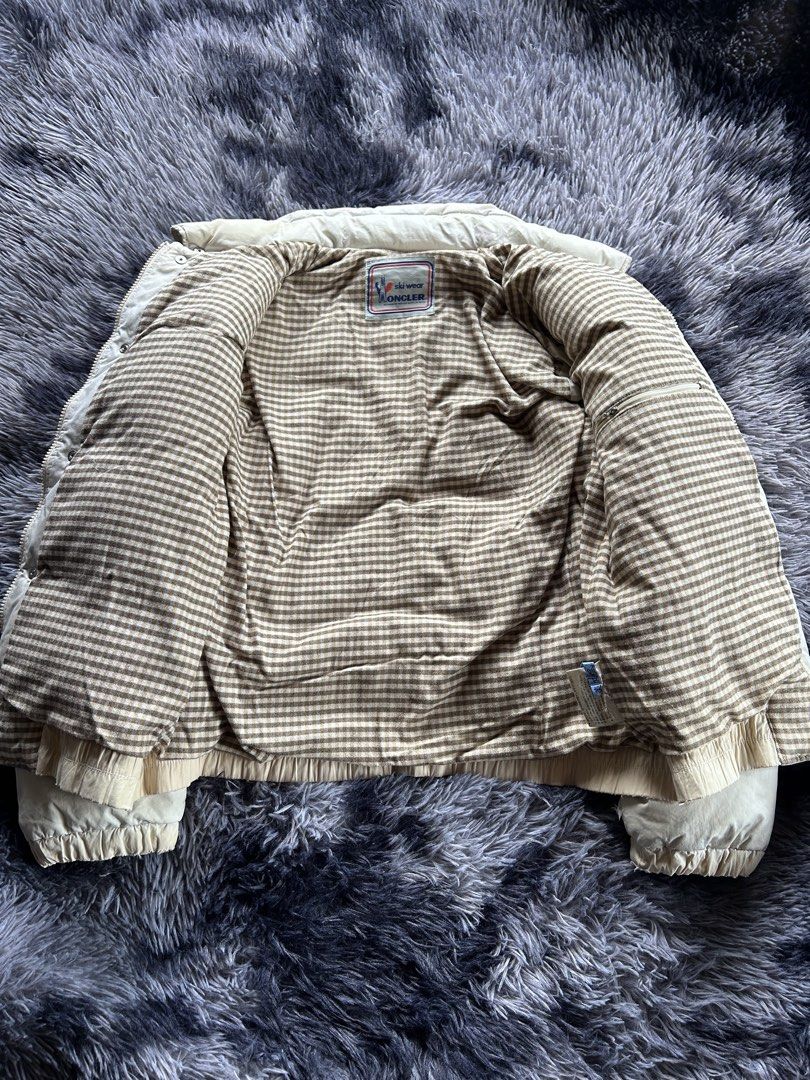 Vintage 80’s Moncler x Asics Puffer Jacket (Category: Coats, Jackets and Outerwear) located in Banaybanay. Submitted by prettysixtythrift_17 (Listing ID 1470632345, Image 2). Description: Vintage 80’s Moncler Puffer Jacket ▪️Length: 26 ▪️Width: 24 ▪️Color Rate: 10/10 ▪️Condition: Excellent ▪️Issue: Uploaded/Unoticed.
