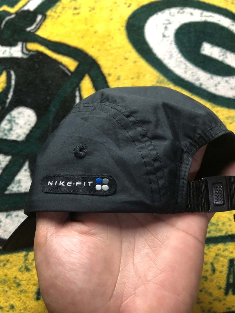 Vintage 90's Nike Five panel Cap Nike fit strap (Category: Caps & Hats) located in Manila. Submitted by wildowl_054d35 (Listing ID 1470647627, Image 2). Description: one size fits all good condition tag : Nike white tag ( 90's ).