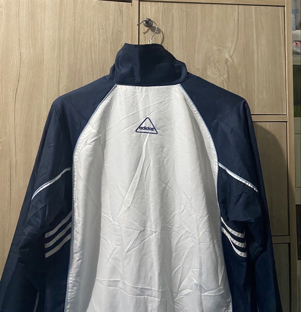 Vintage Adidas windbreaker jacket (Category: Coats, Jackets and Outerwear) located in Binan City. Submitted by rnj_affordable (Listing ID 1470728455, Image 3). Description: off/legit only no issue needwash lang.