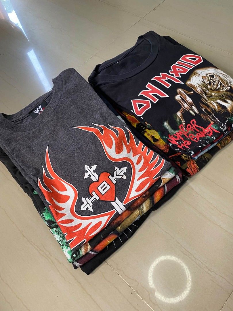 Vintage Bundle ♻️ (Category: Tshirts & Polo Shirts ) located in San Miguel. Submitted by jackcurateddept (Listing ID 1470661769, Image 1). Description: 10+1 acdc shorts mix of wrestling, bandtee, surftee sizes M-XL DM FOR DETAILS AND DIMES 💥 +add shipping.