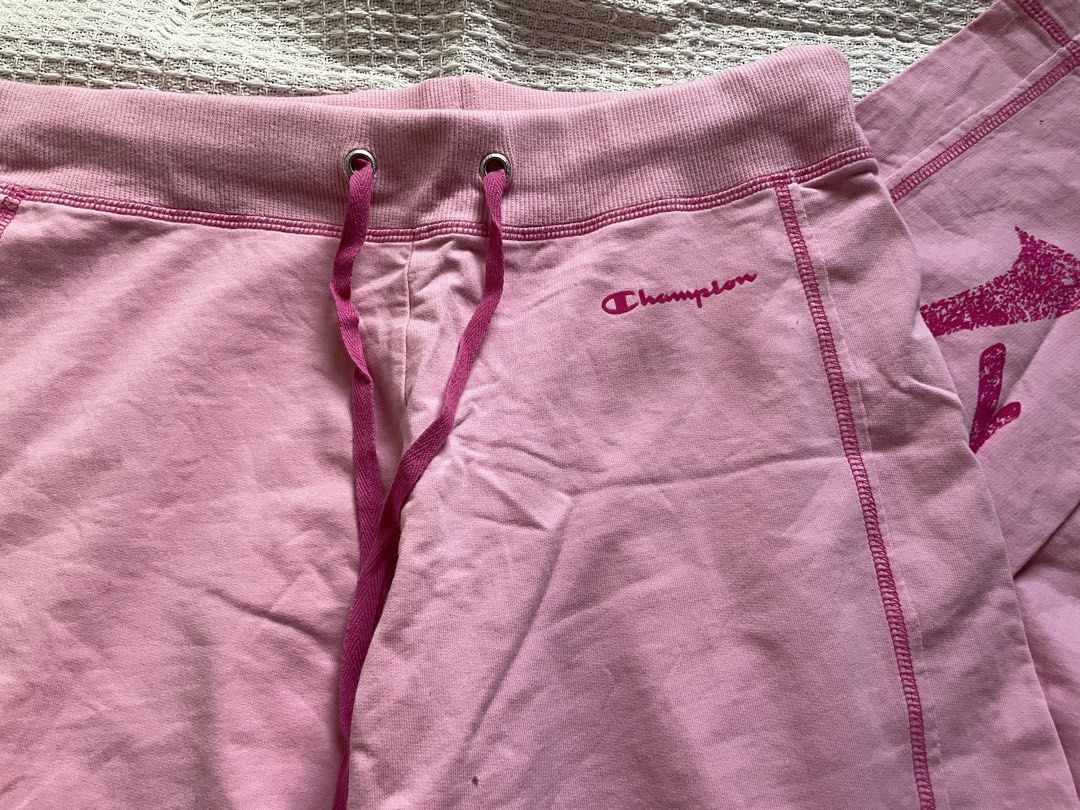 Vintage champion light pink sweatpants (Category: Other Bottoms) located in Meycauayan. Submitted by fae.trove (Listing ID 1470631890, Image 2). Description: size 24-28.