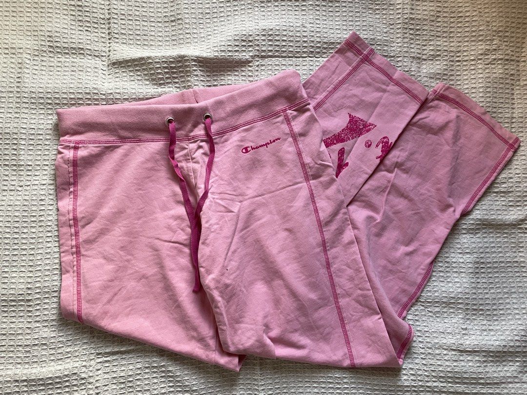 Vintage champion light pink sweatpants (Category: Other Bottoms) located in Meycauayan. Submitted by fae.trove (Listing ID 1470631890, Image 1). Description: size 24-28.