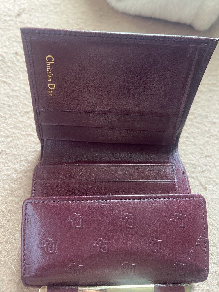 Vintage Christian Dior Wallet (Category: Luxury Bags & Wallets) located in Makati City. Submitted by carullee (Listing ID 1470742838, Image 3). Description: Vintage Christian Dior Guaranteed Authentic sourced from Japan With peelong on coin pocket(shown on photo) - no lagkit Body in very good confition Fading and finelines on hardware Shipping co buyer.