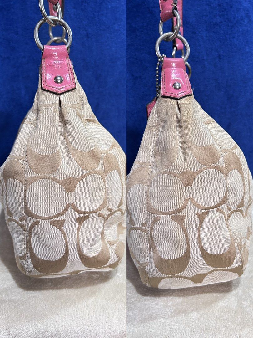 VINTAGE COACH STRIPE HOBO (W FLAWS) (Category: Shoulder Bags) located in Manila. Submitted by declutter_lala (Listing ID 1470242226, Image 3). Description: Details on my IG @wearby_lala.
