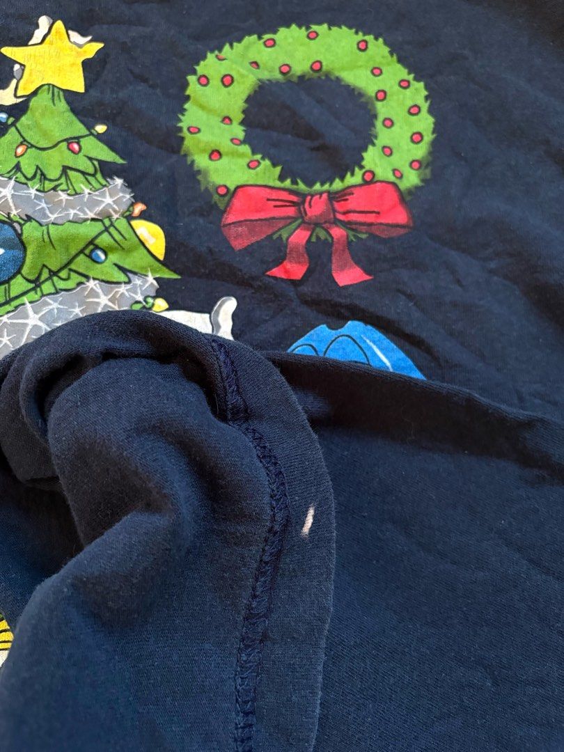 Vintage M&Ms Christmas Tee (Category: Tshirts & Polo Shirts ) located in Manila. Submitted by nofits.garments (Listing ID 1470663198, Image 3). Description: Vintage M&Ms Christmas Tee Large Width 23 Length 30 Cut tag mini loose stitch.