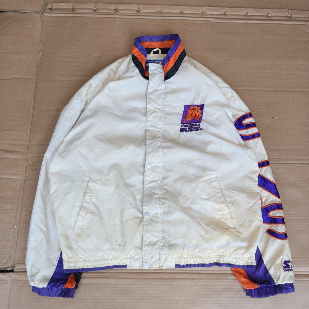 VINTAGE PHOENIX SUNS STARTER JACKET SIZE LARGE (Category: Coats, Jackets and Outerwear) located in Manila. Submitted by gelove.thrift (Listing ID 1470617408, Image 1). Description: 26W 28L.