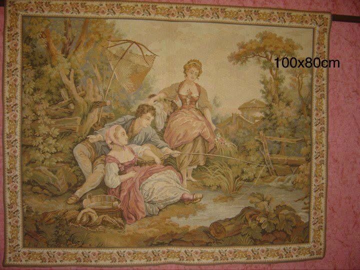 Vintage Wall Tapestry 100x80cm (Category: Wall Decor) located in Arayat. Submitted by arayat2012 (Listing ID 1470629073, Image 1). Description: - Size: 100 x 80 cm - Condition: vintage original store tag attached from Rösrather Möbelzentrum Germany - Features: ready to hang instantly - Perfect for adding a touch of vintage elegance to your living room or bedroom.