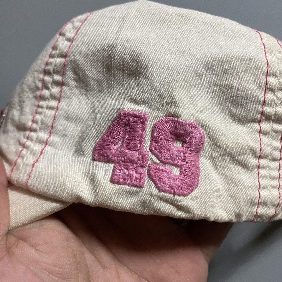 Von Dutch Y2k Distressed Rhinestone Cap (Category: Hats & Beanies) located in Manila. Submitted by curatedvg. (Listing ID 1470672244, Image 3). Description: Features fully embroidered logo with rhinestones One size fits all Very good condition Needs clean, has yellow stains.