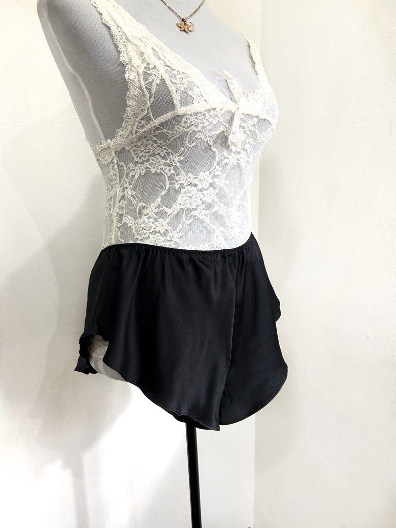 VS Black Ruffle Drape Nightie Shorts (Category: Shorts) located in Quezon City. Submitted by cooroe.mnl (Listing ID 1470679969, Image 3). Description: Waist 26-36, length 7 10/10 .