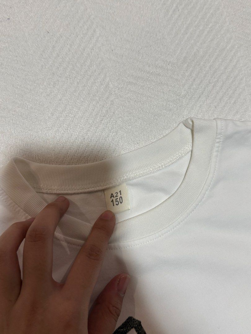 White Matcha Graphic T-Shirt Size 150 (Category: Shirts) located in Pateros City. Submitted by daisy03052000 (Listing ID 1470696284, Image 2). Description: - Color: White - Size: 150 (Tag intact) - Condition:worn once .