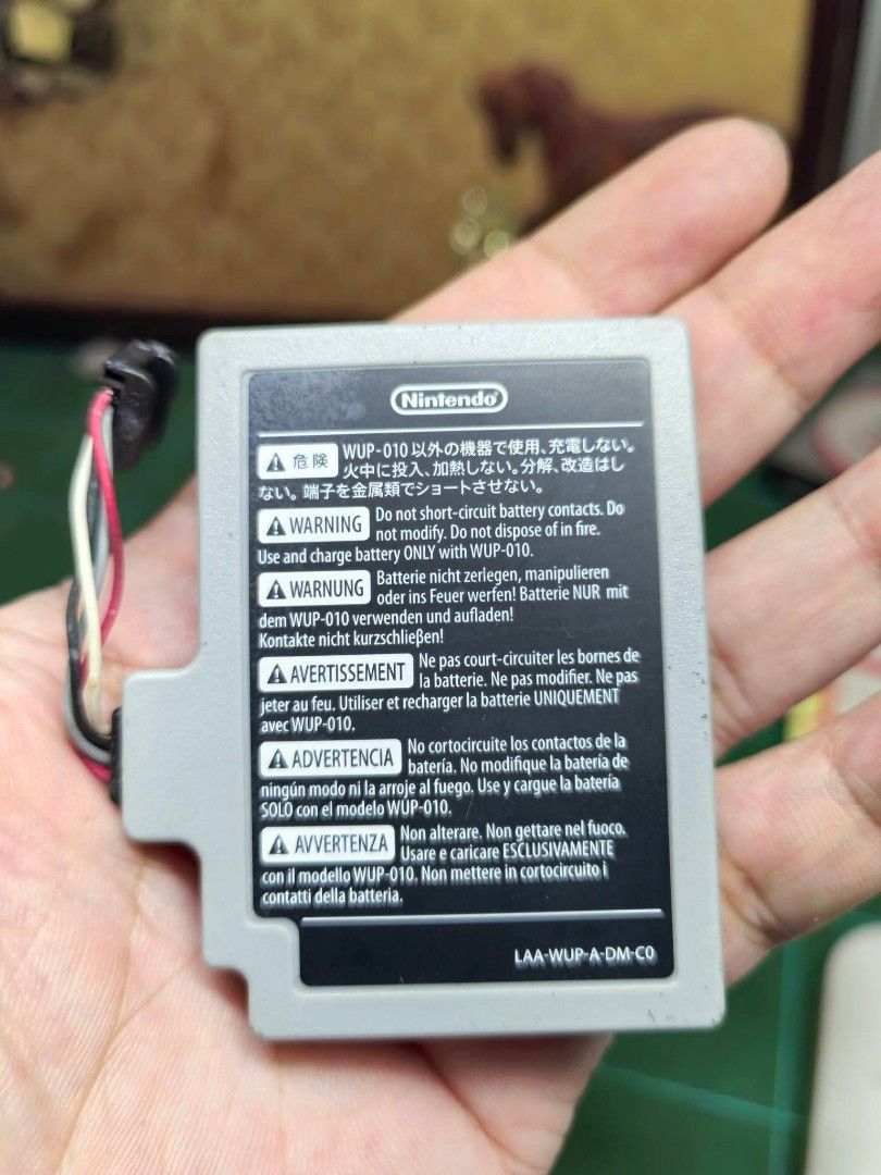 Wii Replacement Rechargeable Battery (Category: Other Accessories) located in Cebu City. Submitted by dudes_villanueva (Listing ID 1470612664, Image 2). Description: Wii Replacement Rechargeable Battery As is untested - medyo maluwag yung metal plate ng red wire. buy at your own risk..