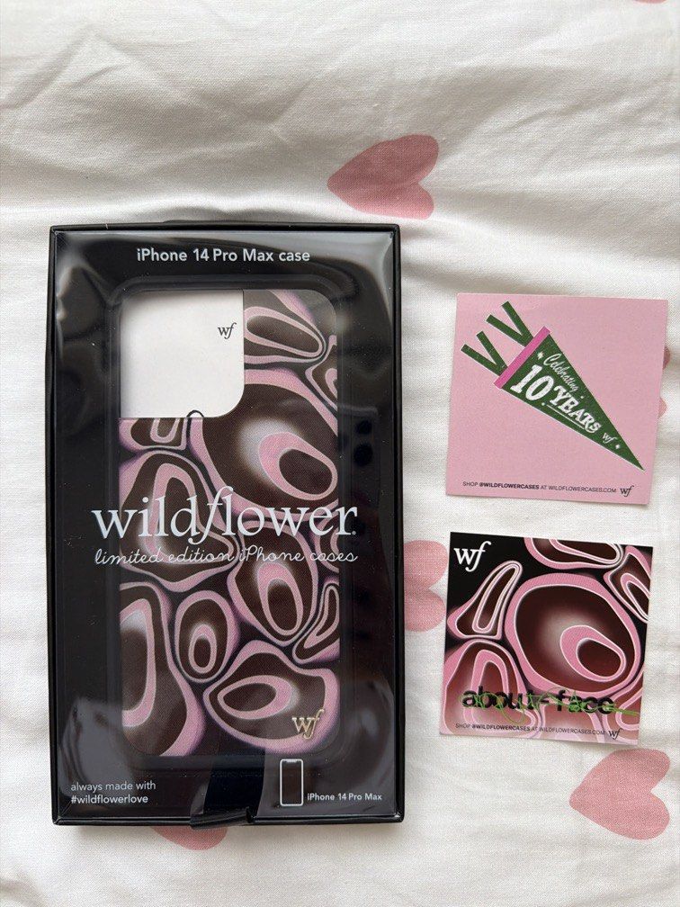 Wildflower Cases Authentic iPhone 14 Pro Max (Category: Cases & Sleeves) located in Las Pinas. Submitted by thealyssacloset (Listing ID 1470587852, Image 1). Description: RFS: phone upgrade Authentic 100% Comes with the stickers.