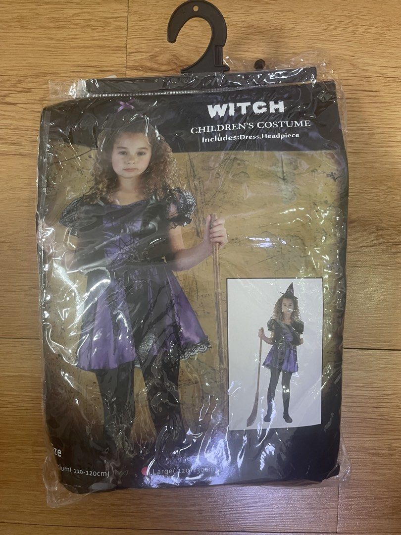 Witch Children's Costume (Category: Babies & Kids Fashion) located in Quezon City. Submitted by maxinemnl (Listing ID 1470575225, Image 2). Description: Never used 120-130cm.