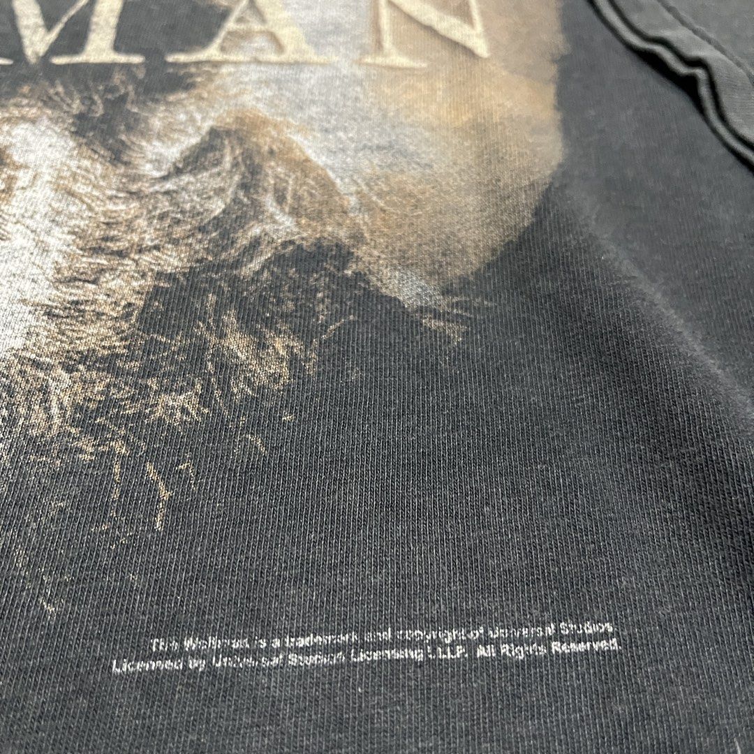 Wolfman 2010 Horror Tee (Category: Tshirts & Polo Shirts ) located in Bacoor. Submitted by manonghits_2000 (Listing ID 1470726209, Image 3). Description: Wolfman Horror 2010 By Benicio Del Toro 22x30 Official Hard Tag Multiple pinholes, Neck Fraying, Uneven Fade Claim 850 .