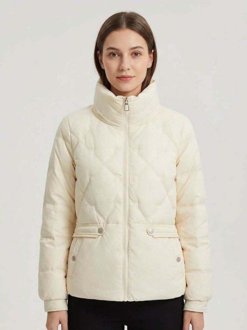 WOMENS CREAM WHITE QUILTED PUFFER JACKET (Category: Coats, Jackets and Outerwear) located in Puerto Princesa. Submitted by wintergarmentshop (Listing ID 1470617703, Image 1). Description: WOMENS CREAM WHITE QUILTED PUFFER JACKET GOOD ASNEW NO ISSUE LARGE TO XL.