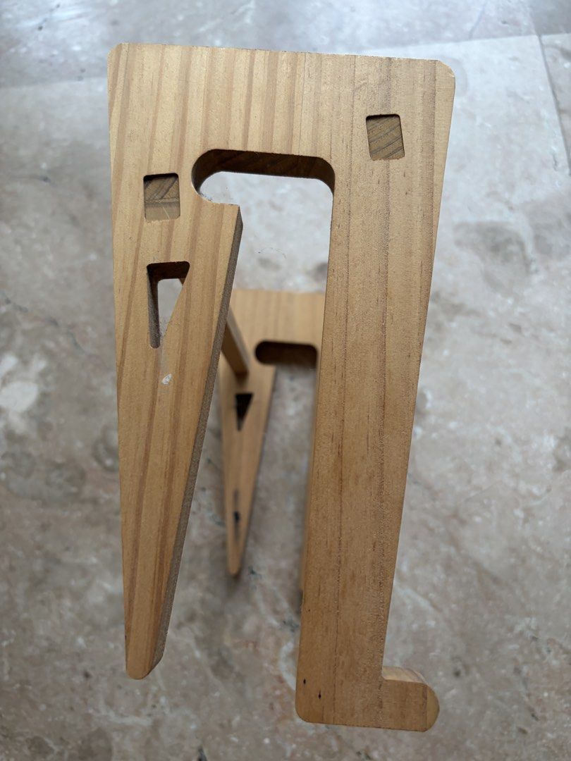 Wooden Laptop / Tablet Stand: Natural Pine (Category: Other Accessories) located in Quezon City. Submitted by tidyup.lara (Listing ID 1470559220, Image 2). Description: Sold as is Condition 8/10: used but in good condition, needs a little cleaning.