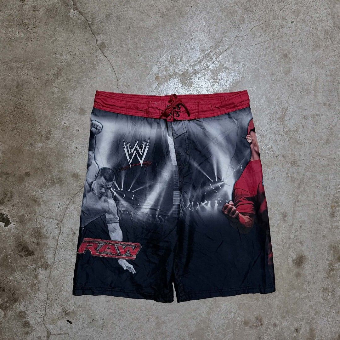 WWE John Cena BoardShorts (Category: Shorts) located in Manila. Submitted by arvinnn_ (Listing ID 1470722672, Image 3). Description: WWE Boardshort Size Large on tag W 32 L 21 LO 10.5 Excellent Condi No Issue +sf Antipolo, Rizal.