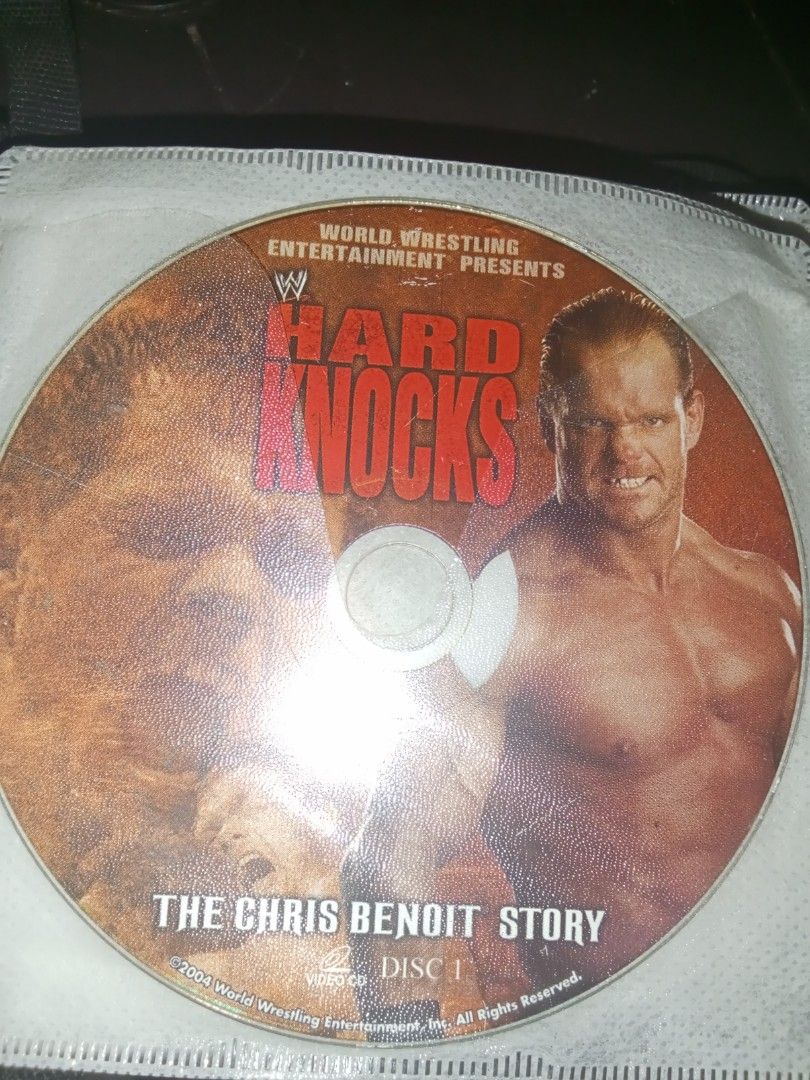 WWE Superstars Video CD Collection (Category: CDs & DVDs) located in Cavite. Submitted by emilgarcia09 (Listing ID 1470622294, Image 3). Description: - Set of 5 WWE Superstar Video CDs (VCD format) - Includes Bret Hart Hitman Vol. 1, Cheating Death Stealing Life: The Eddie Guerrero Story, Hard Knocks: The Chris Benoit Story, Mick Foley's Greatest Hits & Misses Vol. 2, and Rob Van Dam: One of a Kind Vol. 1 - Must-have for wrestling fans and 90s/00