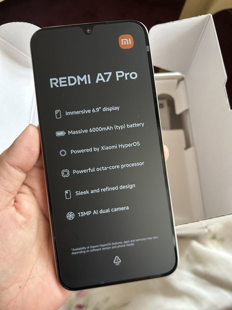 Xiaomi A7 pro (Category: Xiaomi) located in Cavite. Submitted by Jas.Corner (Listing ID 1470680421, Image 3). Description: Complet package with reciept. Brandnew. Binuksan lang para icheck. .