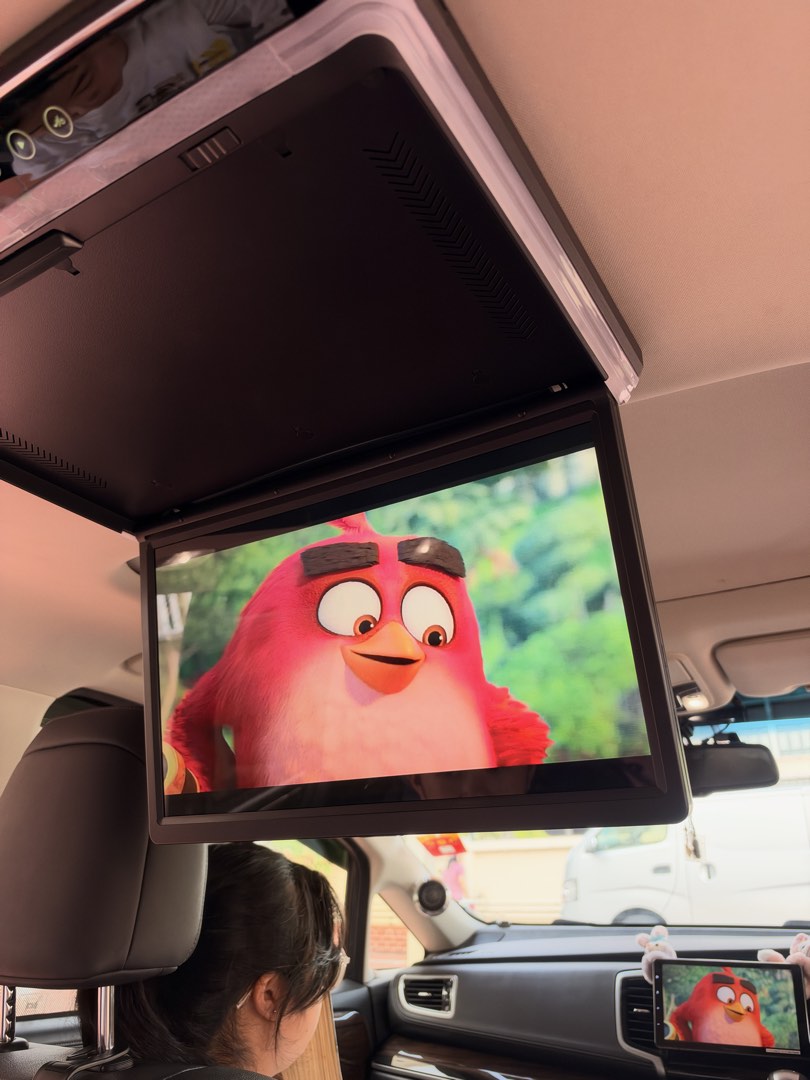 Xtrons 17.3” Roof mount car monitor overhead entertainment screen, Car ...