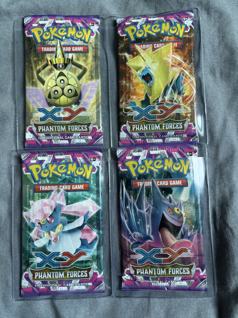 XY Phantom Forces Booster Pack art set pokemon card tcg English, Toys ...