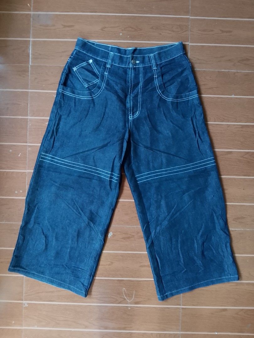 Y2k wide leg baggy jeans (Category: Jeans) located in Manila. Submitted by zenflower.0bda2c (Listing ID 1470596167, Image 3). Description: WTS.. Happy Hope vintage baggy pants. Excellent vintage condition. Style:wide leg/Relaxed loose fit skater style. Size:2L(fits loose/baggy) Actual dimensions Width:32 inches Length:36 inches Hem/L.P:12 inches No issue. (PHP 650+SF) PM DM. Davao city.. #baggy #Y2kbaggypants.