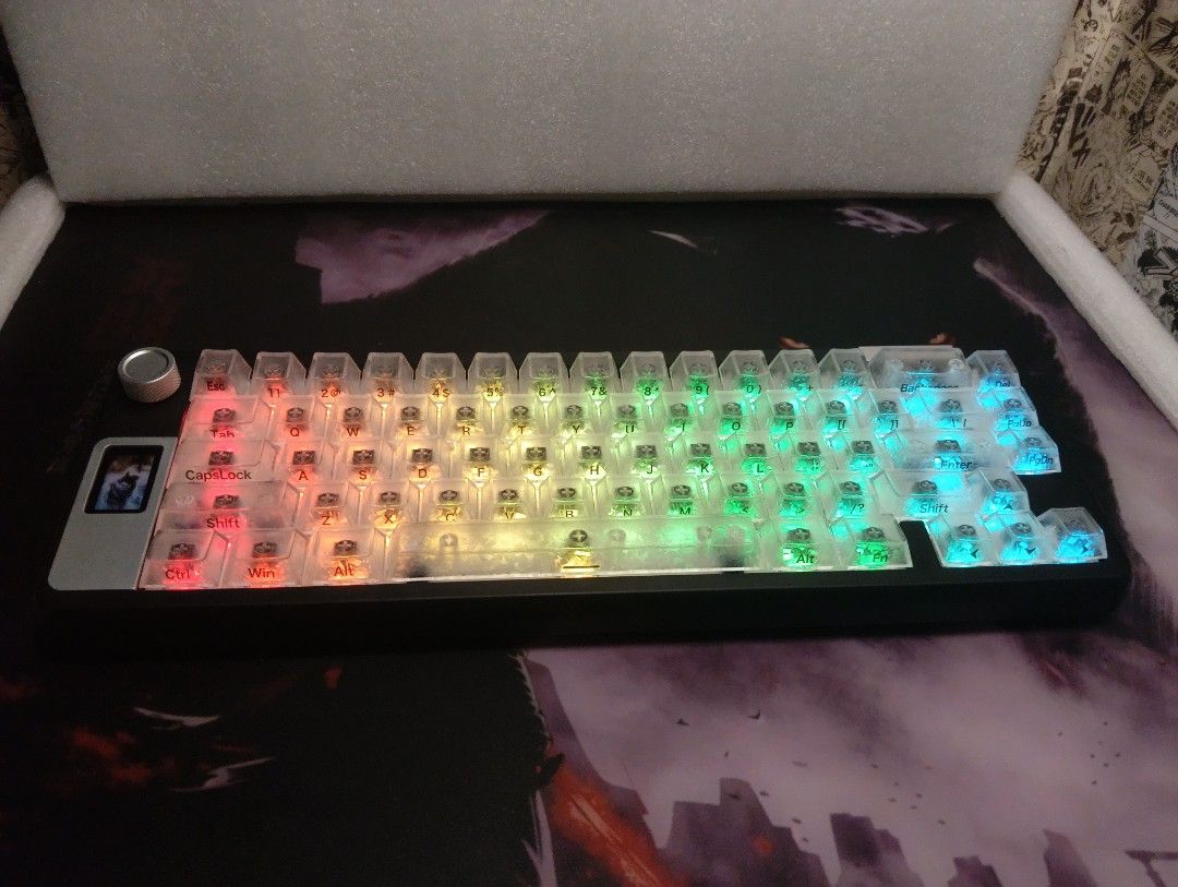 Y65S Tri-Mode Mechanical Keyboard (Category: Computer Keyboard) located in Manila. Submitted by geraldrupi84589 (Listing ID 1470716442, Image 2). Description: 🔥 YINDIAO Y65S MECHANICAL KEYBOARD – ₱1,800! ⌨️ 🖤 Black Casing + Transparent Carbon Keycaps 🤍 White Dragon Linear Switches 💻 Customizable LCD display and settings via software 🎧 Creamy Sound Profile Perfect for gaming, typing, and aesthetic desk setups! 🔥 📍 Location: Baclaran, Pasay 