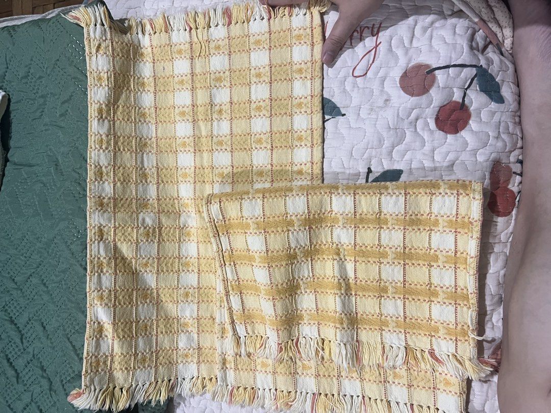 Yellow kitchen linen (Category: Towels, Napkins & Holders) located in Paranaque City. Submitted by arianem031087 (Listing ID 1470654626, Image 3). Description: 2 pcs.