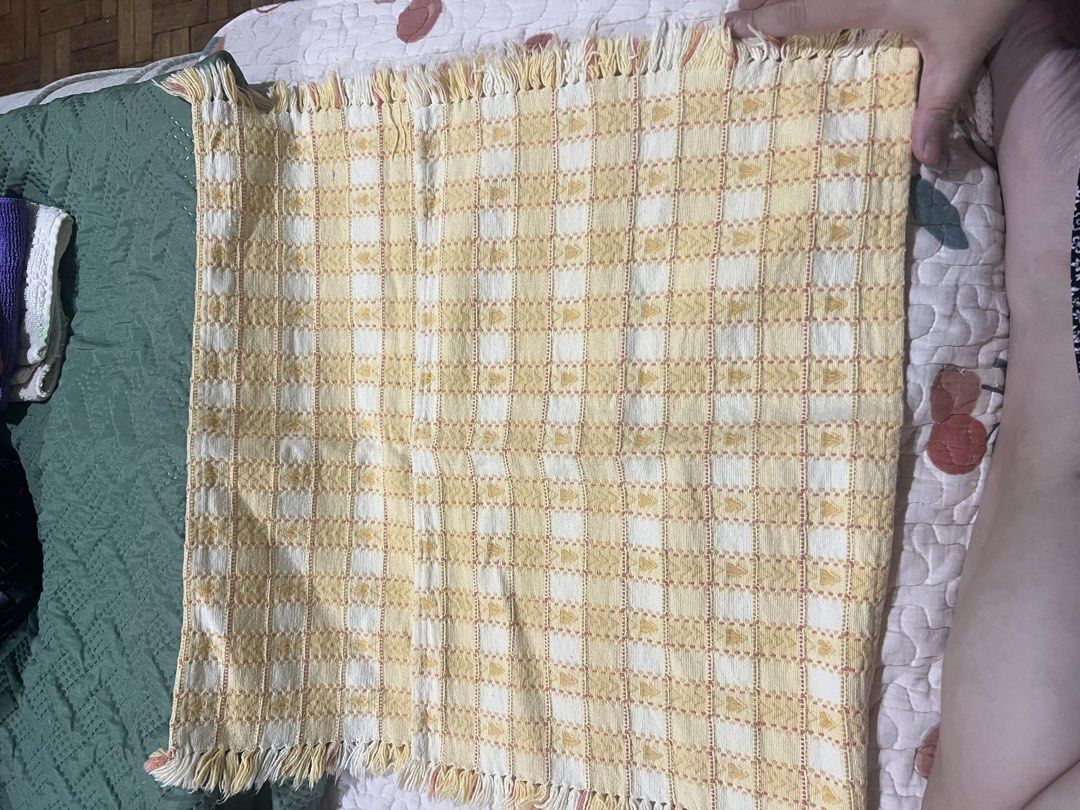 Yellow kitchen linen (Category: Towels, Napkins & Holders) located in Paranaque City. Submitted by arianem031087 (Listing ID 1470654626, Image 2). Description: 2 pcs.
