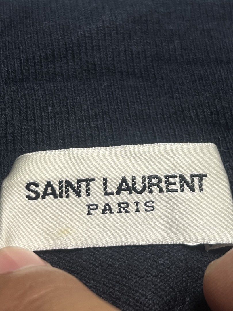 YSL crop top polo shirt (Large) (Category: Others Tops) located in Ragay. Submitted by sergesalgado (Listing ID 1470674178, Image 3). Description: YSL crop top polo shirt Width :18.5 Length:15 Issue:None.