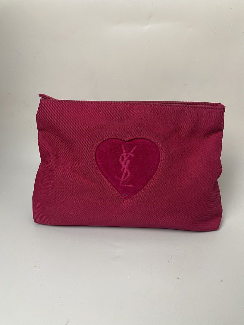 YSL Make Up Pouch (Category: Clutches) located in Taguig. Submitted by highlows (Listing ID 1470585804, Image 1). Description: issue need clean sign of usage but still good condition 9/10.