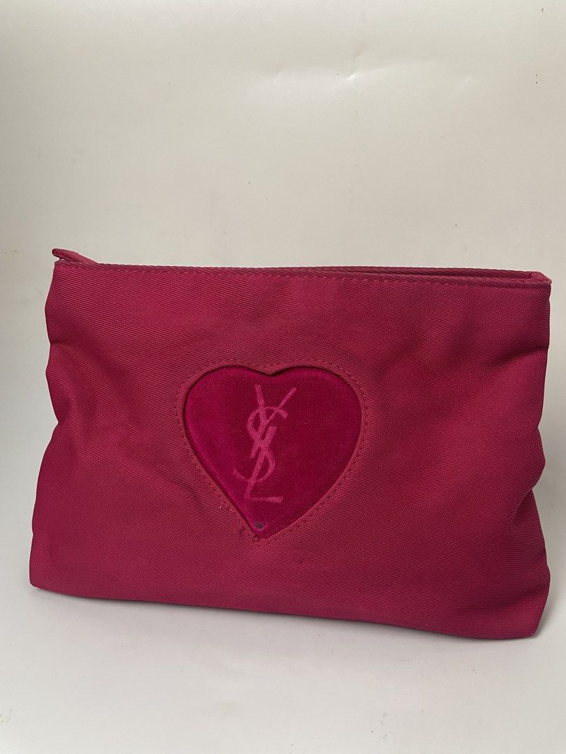 YSL Make Up Pouch (Category: Clutches) located in Taguig. Submitted by highlows (Listing ID 1470585804, Image 2). Description: issue need clean sign of usage but still good condition 9/10.