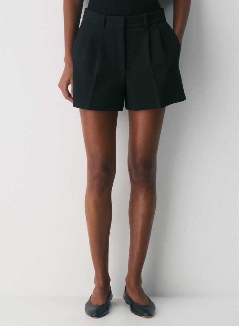 ZARA - High Waisted Tailored Black Shorts (Category: Shorts) located in Cavite. Submitted by hand.picked (Listing ID 1470600336, Image 1). Description: ZARA - High Waisted Tailored Black Shorts Size: Medium Dimension: 15” Waistline / 13” Length Condition: Excellent.
