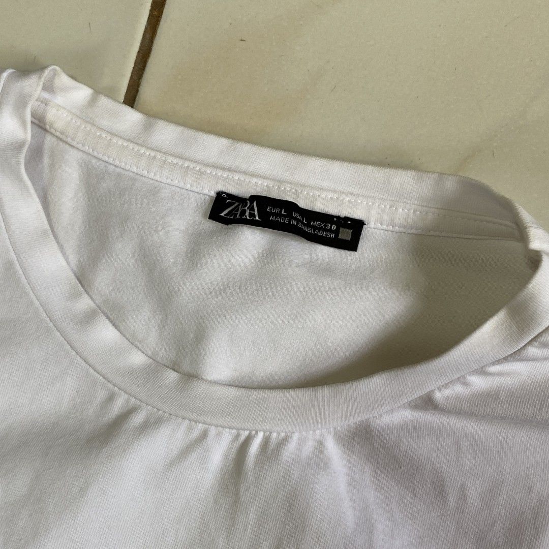 Zara Basic top (Category: Shirts) located in Roxas City. Submitted by xyddvs (Listing ID 1470569068, Image 2). Description: has stain.