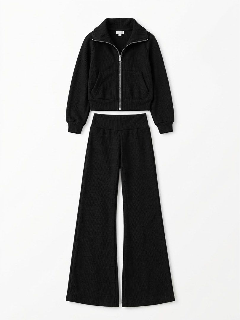 Zara Black Stylish Tracksuit Set (Category: Sets or Coordinates) located in Bocaue. Submitted by gwydeclutters (Listing ID 1470617423, Image 1). Description: ✿ Zara ✿ both L on tag ʀᴇᴍᴀʀᴋs: can be sold as set or individual! used a few times only (guaranteed authentic) For interested buyers, kindly send me a message for 𝗮𝗰𝘁𝘂𝗮𝗹 𝗽𝗵𝗼𝘁𝗼𝘀 to avoid photo grabbing & phishing. 𝗳𝗲𝘄 𝗿𝗲𝗺𝗶𝗻𝗱𝗲𝗿𝘀: 𐙚 payment first basis 𐙚 no cancellatio