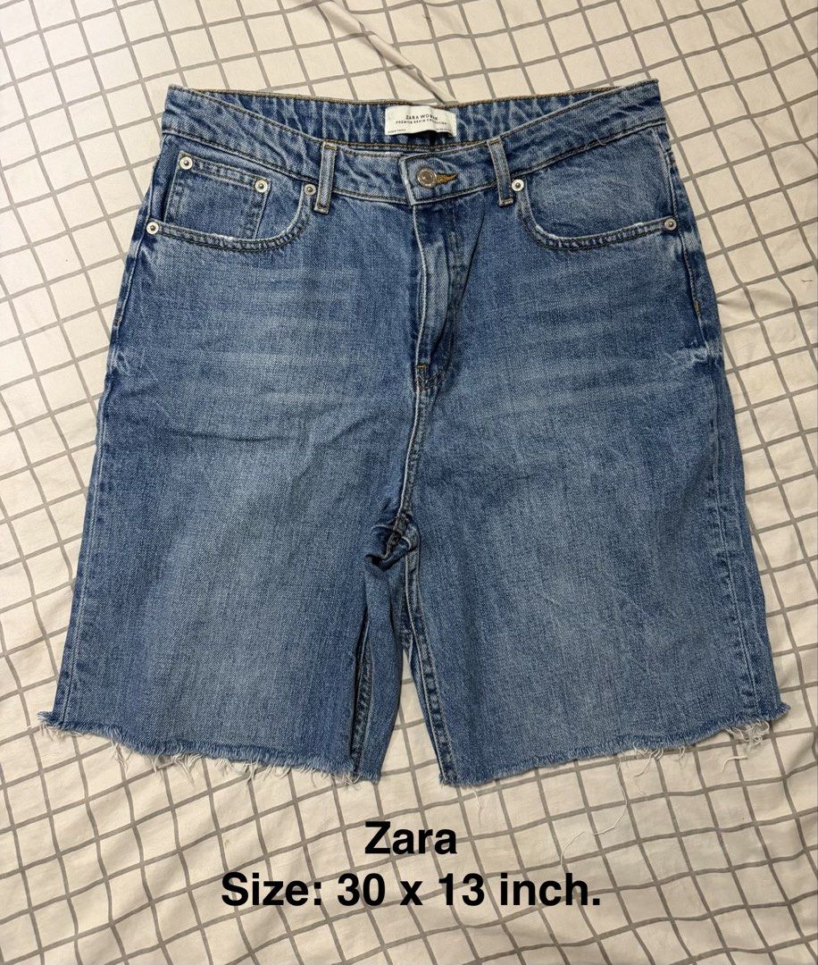 Zara denim Bermuda shorts (Category: Shorts) located in Quezon City. Submitted by pinkyswearshop (Listing ID 1470621490, Image 1). Description: .