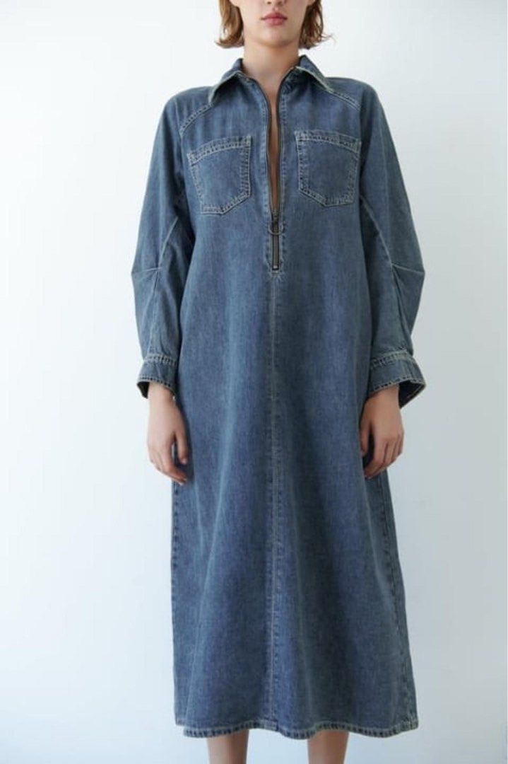 Zara Denim Midi Dress (Category: Dresses) located in Manila. Submitted by maurisio (Listing ID 1470648271, Image 2). Description: .
