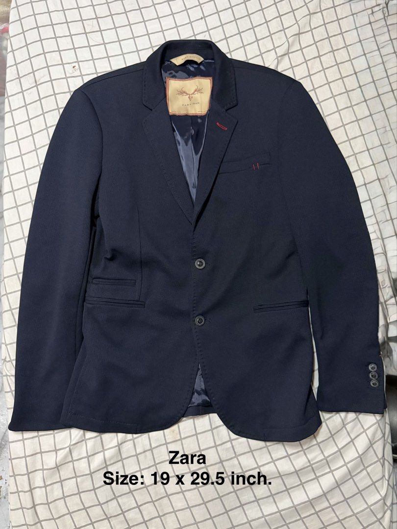 Zara Man two-button blazer (Category: Coats, Jackets and Outerwear) located in Quezon City. Submitted by pinkystrends.co (Listing ID 1470617273, Image 1). Description: .