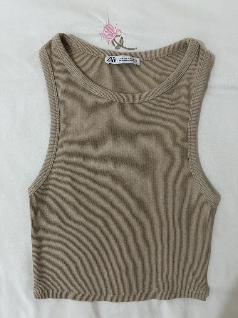 Zara Round Neck Tank Top (Category: Sleeveless) located in Manila. Submitted by summerdeclutters (Listing ID 1470655314, Image 2). Description: .