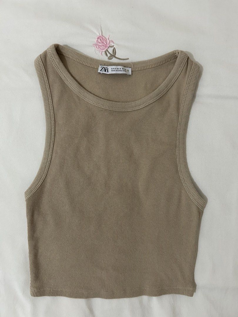 Zara Round Neck Tank Top (Category: Sleeveless) located in Manila. Submitted by summerdeclutters (Listing ID 1470655314, Image 1). Description: .