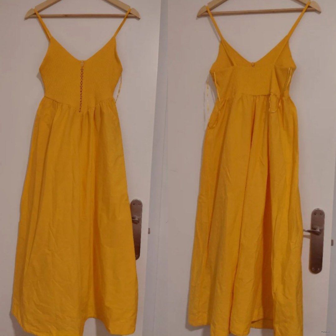 Zara Yellow Dress Size Medium (Category: Dresses) located in Quezon City. Submitted by cabs. (Listing ID 1470643585, Image 1). Description: Size Medium on tag.