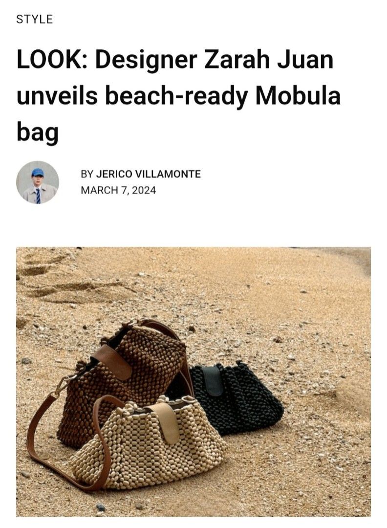 Zarah Juan Mobula Bag (Category: Cross-body Bags) located in Manila. Submitted by silentphoenix.799537 (Listing ID 1466816152, Image 1). Description: Store Bought.