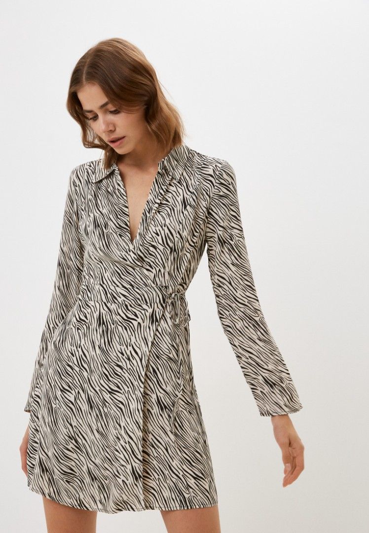 Mango Zebra Print Wrap black and white Mini (Category: Dresses) located in Marikina City. Submitted by dclicious2.0 (Listing ID 1470624384, Image 2). Description: item is a Mango Zebra Print Wrap Shirt Dress, featuring a classic black and off-white animal print pattern.Mango shirt dresses typically range from ₱2,695.00 to ₱3,995.00 Key Features • Design: Lightweight, fluid wrap-style dress with an adjustable self-tie belt at the waist to customiz