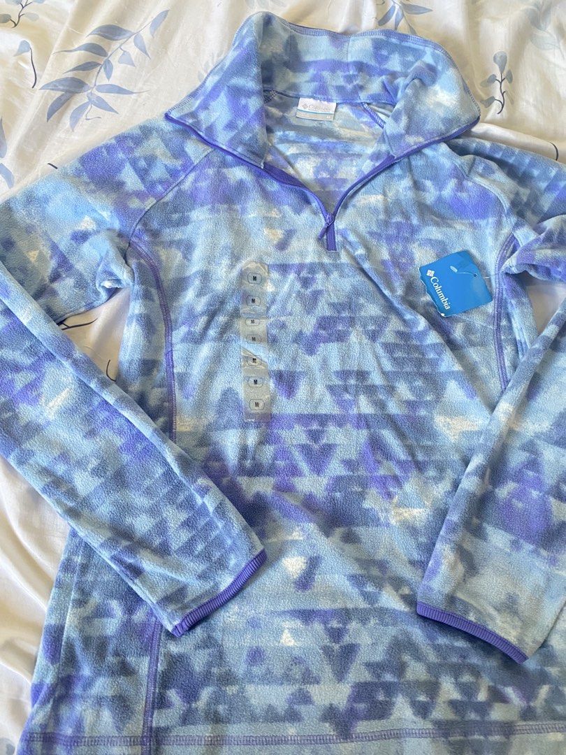 100% Authentic Columbia jacket (Category: Coats, Jackets and Outerwear) located in Santa Rosa. Submitted by youngwind.a6156e (Listing ID 1470783529, Image 1). Description: 100% Authentic Columbia. Details Brand: Columbia Type: Fleece Pullover Jacket Color: Blue, Purple, Gray Size: Medium Condition: good as BrNew with Tag, khindi pa nagamit .
