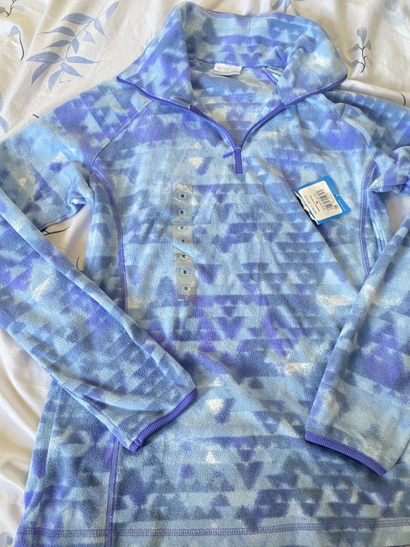 100% Authentic Columbia jacket (Category: Coats, Jackets and Outerwear) located in Santa Rosa. Submitted by youngwind.a6156e (Listing ID 1470783529, Image 2). Description: 100% Authentic Columbia. Details Brand: Columbia Type: Fleece Pullover Jacket Color: Blue, Purple, Gray Size: Medium Condition: good as BrNew with Tag, khindi pa nagamit .