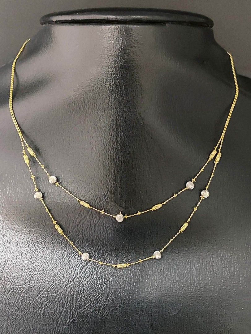 18k Hk gold necklace (Category: Necklaces) located in Manila. Submitted by bhelgoldseller2ndaccount (Listing ID 1470877636, Image 3). Description: New!!✨New!!✨New!! Authentic 18k Hk Golds 💯pawnable/naisasanla 💯with high appraisal rate 💯good investment 💯Direct supplier price 👉OPEN for resellers 🌺please take time to evaluate their actual sizes and grams 👉Best panggift for all occasions ✅ Sold per grams not per piece Kya lowest price ✅With pr