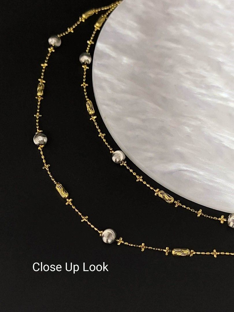 18k Hk gold necklace (Category: Necklaces) located in Manila. Submitted by bhelgoldseller2ndaccount (Listing ID 1470877636, Image 2). Description: New!!✨New!!✨New!! Authentic 18k Hk Golds 💯pawnable/naisasanla 💯with high appraisal rate 💯good investment 💯Direct supplier price 👉OPEN for resellers 🌺please take time to evaluate their actual sizes and grams 👉Best panggift for all occasions ✅ Sold per grams not per piece Kya lowest price ✅With pr