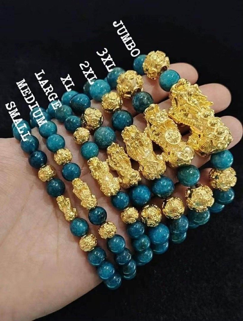 18k Piyao bracelet (Category: Bracelets) located in Manila. Submitted by bhelgoldseller2ndaccount (Listing ID 1470882385, Image 1). Description: 18k Piyao ✨ Small - 1600 Med - 3500 Large - 6,100 XL - 9,300 2Xl - 13,200 3XL - 18,200 Jumbo - 22,500 18k Piyao with MONEY BALLS ✨ Small - 3,800 Med - 5900 Large - 8200 XL - 16,000 2XL - 20,000 3XL - 39,800 Jumbo - 34,300.